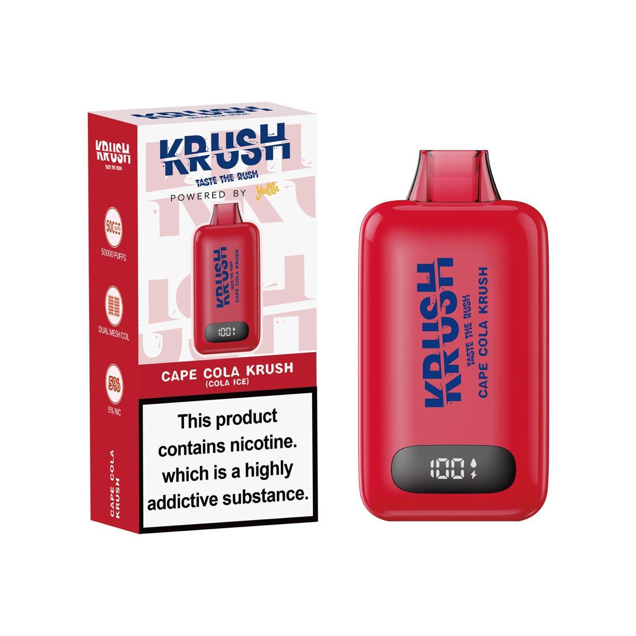Krush 50k Puff 5% – Cola Ice
