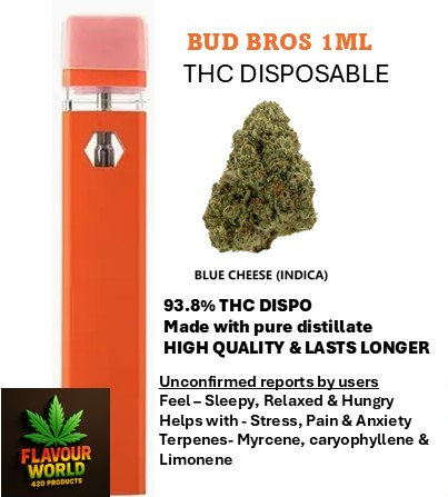 Bud Bros - 1ML THC Disposable - Blue Cheese (Indica)