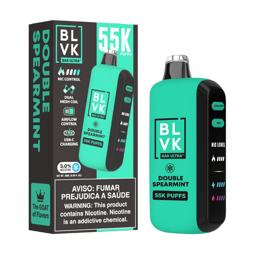 BLVK 55K - Double Spearmint 5% - Flavour World SA