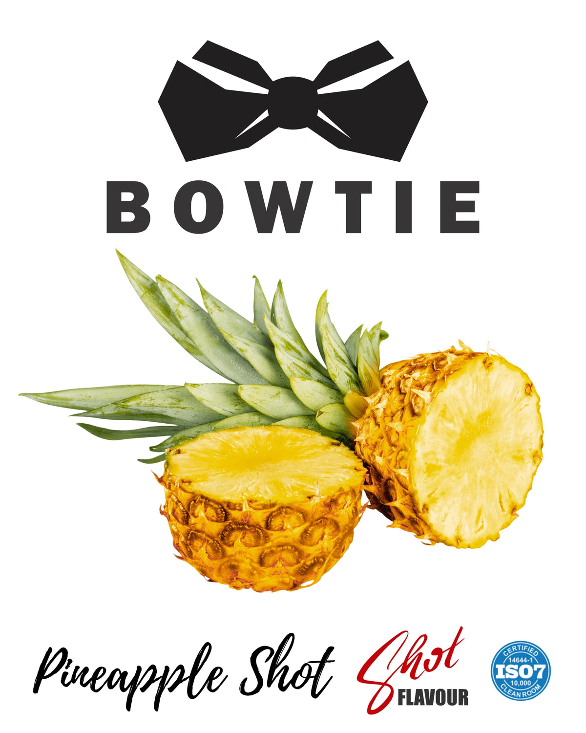 Pineapple-shaped bow tie from Mixd One Shot, featuring vibrant yellow pineapple design perfect for fun, tropical-themed attire.