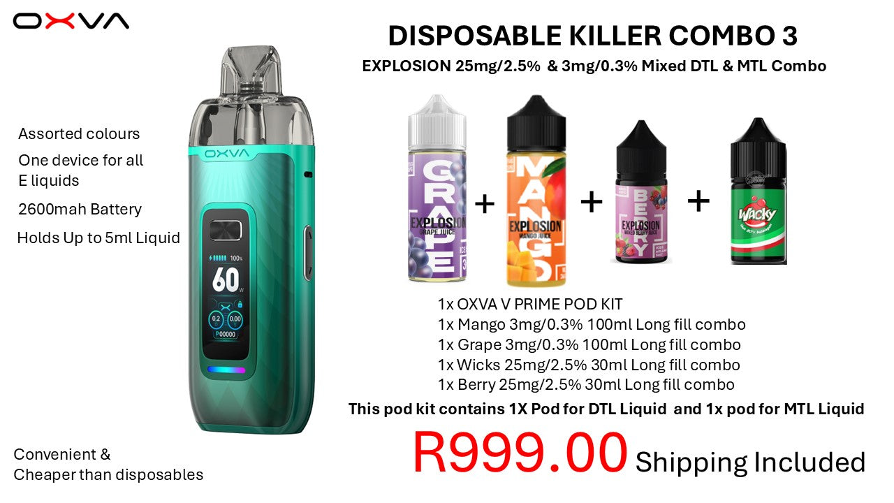 OXVA Vprime DTL/ MTL Combo 3