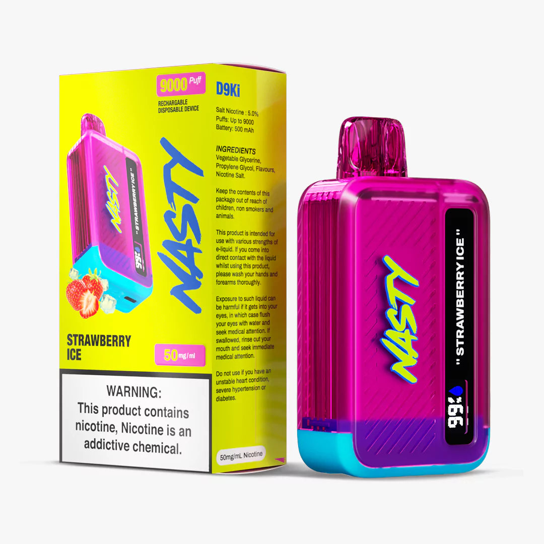 Nasty 9000 puff - Strawberry Ice 5%