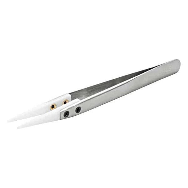 Ceramic tweezer by Demon Killer, single-piece black tool for precise handling of vaping coils and accessories.
