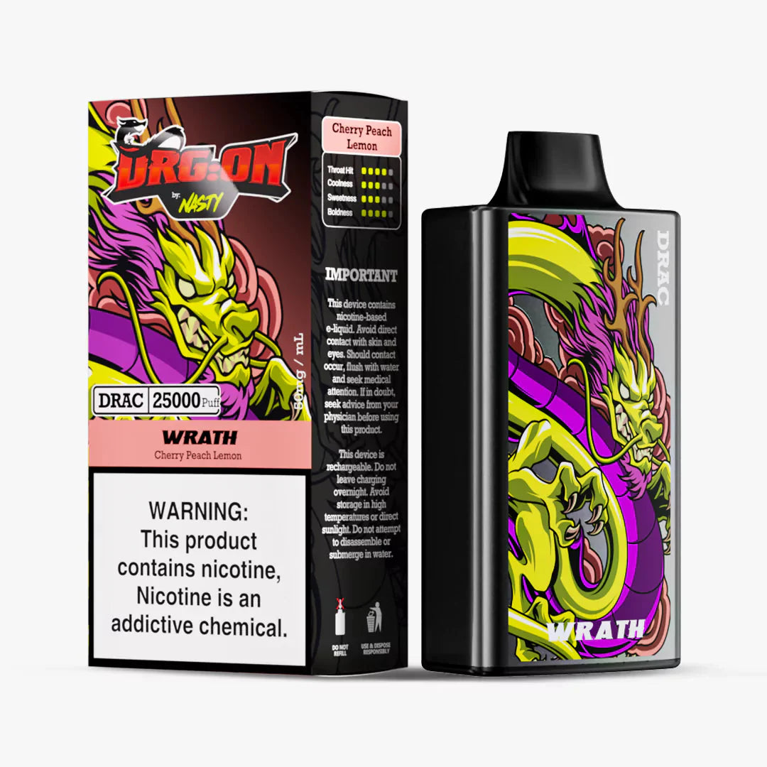Nasty DRG:ON 25K - Wrath Cherry Peach Lemon 5%