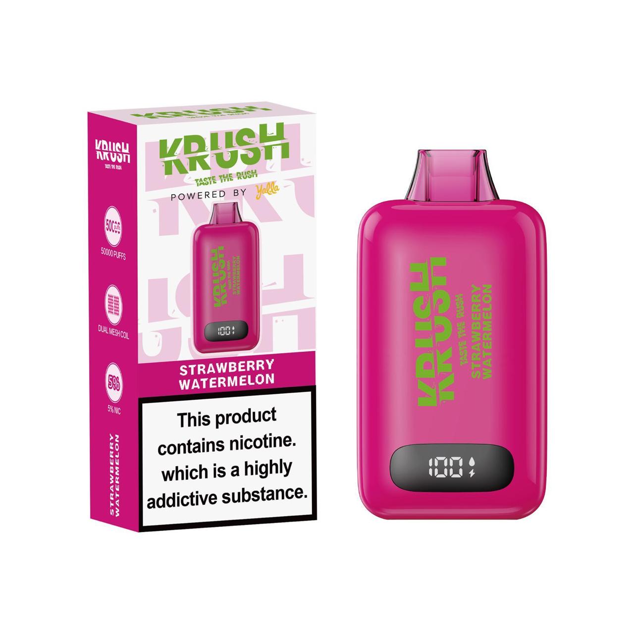 Krush 50k Puff 5% –  Strawberry Watermelon