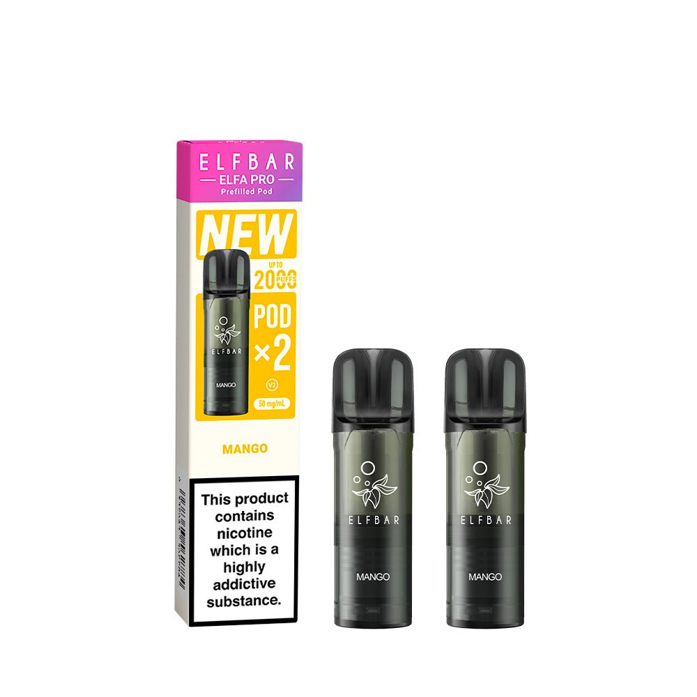 ELF BAR - Elfa Master Pod 2x2000 Puff - Mango 5% - Flavour World SA