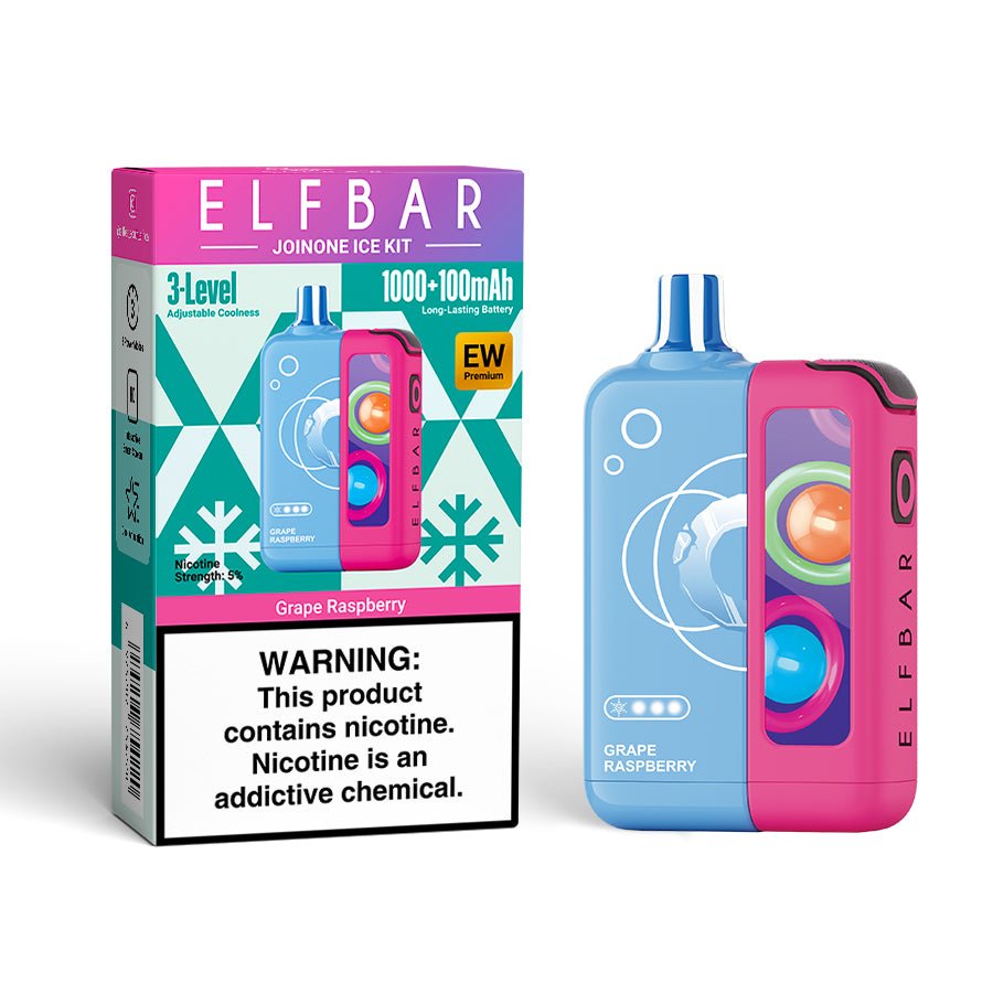 Elf Bar EW 16000 Premium Grape Raspberry kit - 5% - Flavour World SA
