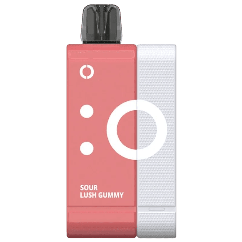 Elf Bar EW 9000 Sour Lush 5% pod and battery kit with colorful device and replacement pods for vaping enjoyment