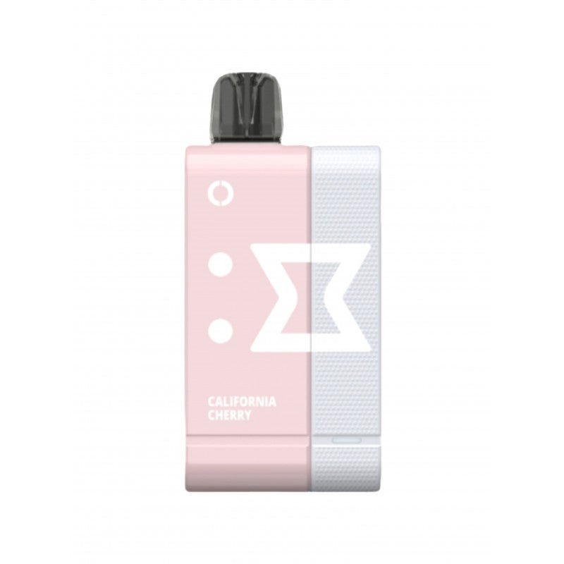 Elf Bar EW9000 Pod and Battery Kit with California Cherry flavor, featuring a sleek design and vibrant red color.