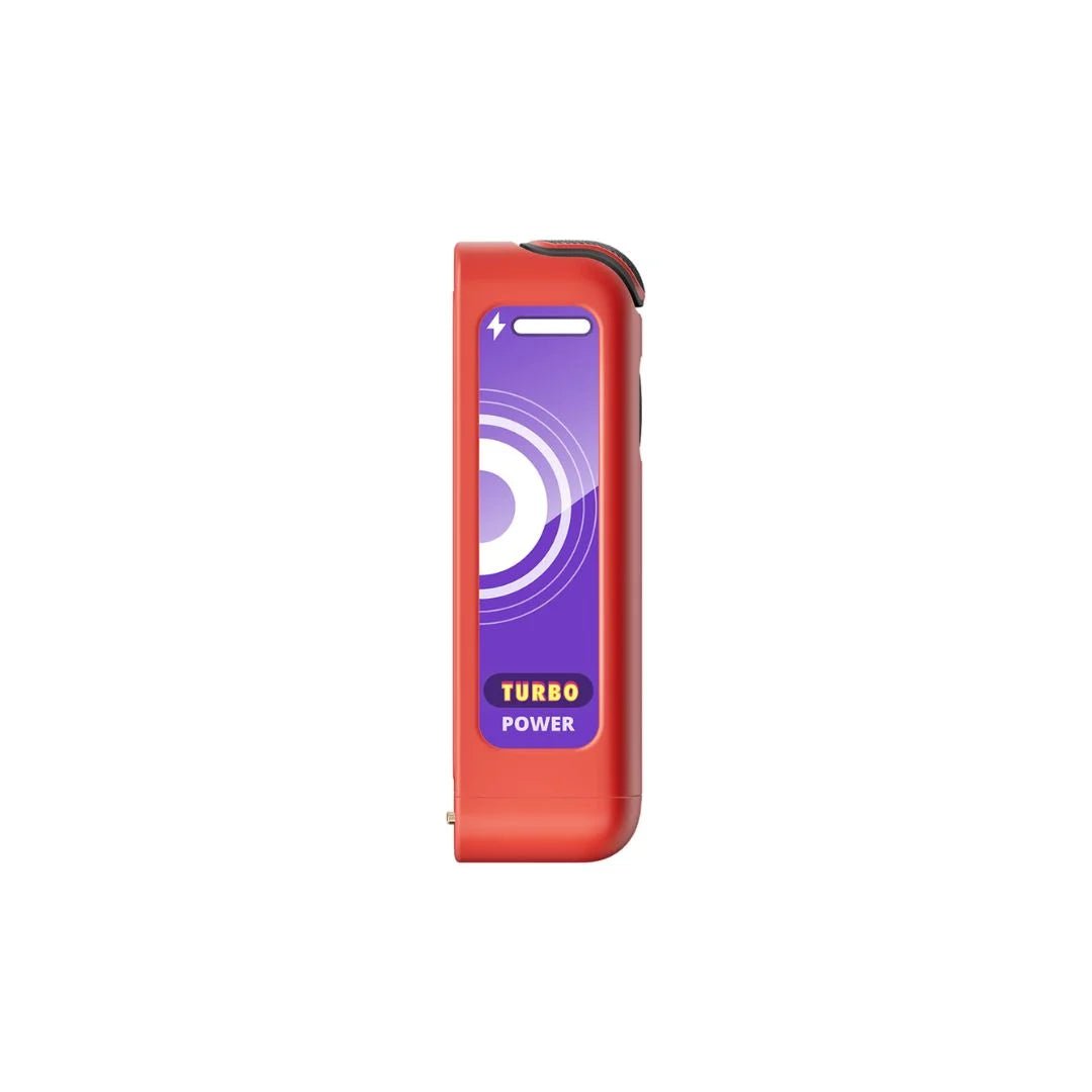 Red Elfbar EW Premium charging device for e-cigarettes, compact and portable with sleek design.