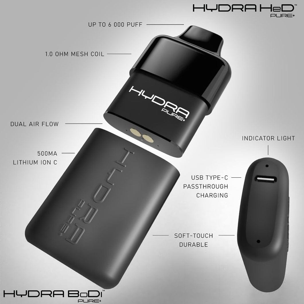 Emissary Elixirs Hydra Juice Box flavor pod for Flavour World SA vape device, battery sold separately.