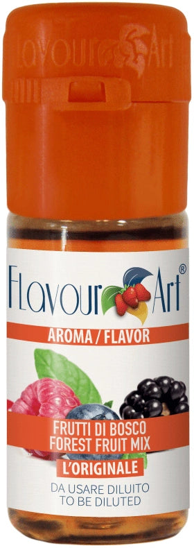 Assorted forest fruit mix from Flavour World SA, featuring a colorful blend of dried berries and fruits in a clear jar.