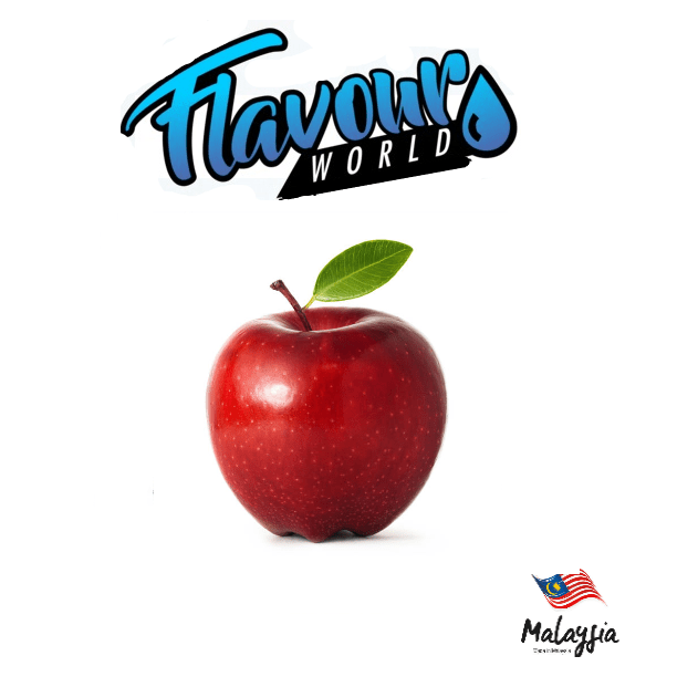 Bright red Malaysian apple from Flavour World SA, showcasing smooth skin and fresh, juicy interior.
