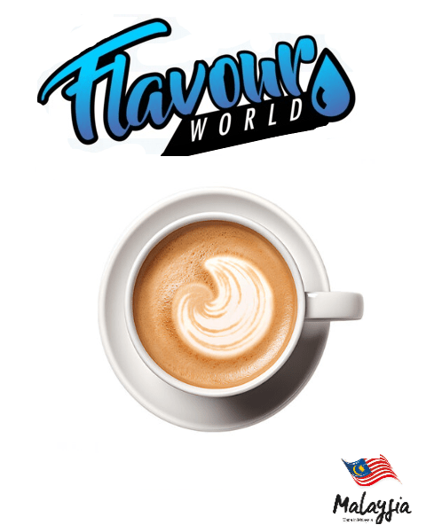 FSA Malaysian coffee froth in a cup, creamy and frothy, made by Flavour World SA, for authentic Malaysian coffee beverages.