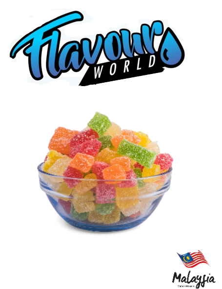 FSA Malaysian Jelly Candy by Flavour World SA, colorful and chewy fruit-flavored jelly candies in assorted shapes