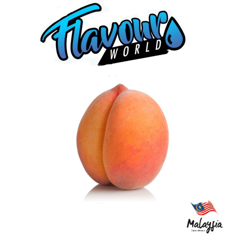 FSA Malaysian Juicy Peach vape flavor from the 2025 Collection by Flavour World SA, featuring a peach-themed design.