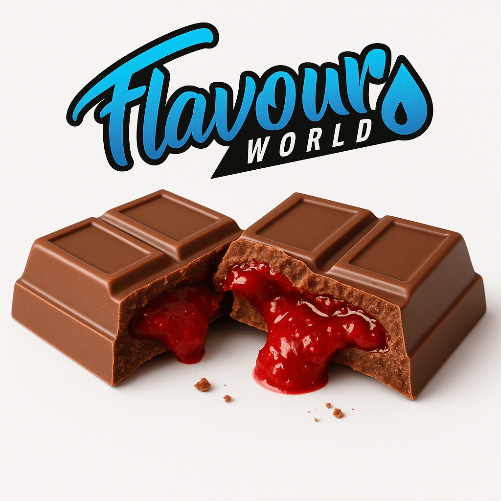 FSA Malaysian Mango Strawberry Chocolate from the 2025 Collection by Flavour World SA, featuring vibrant mango, strawberry, and chocolate.