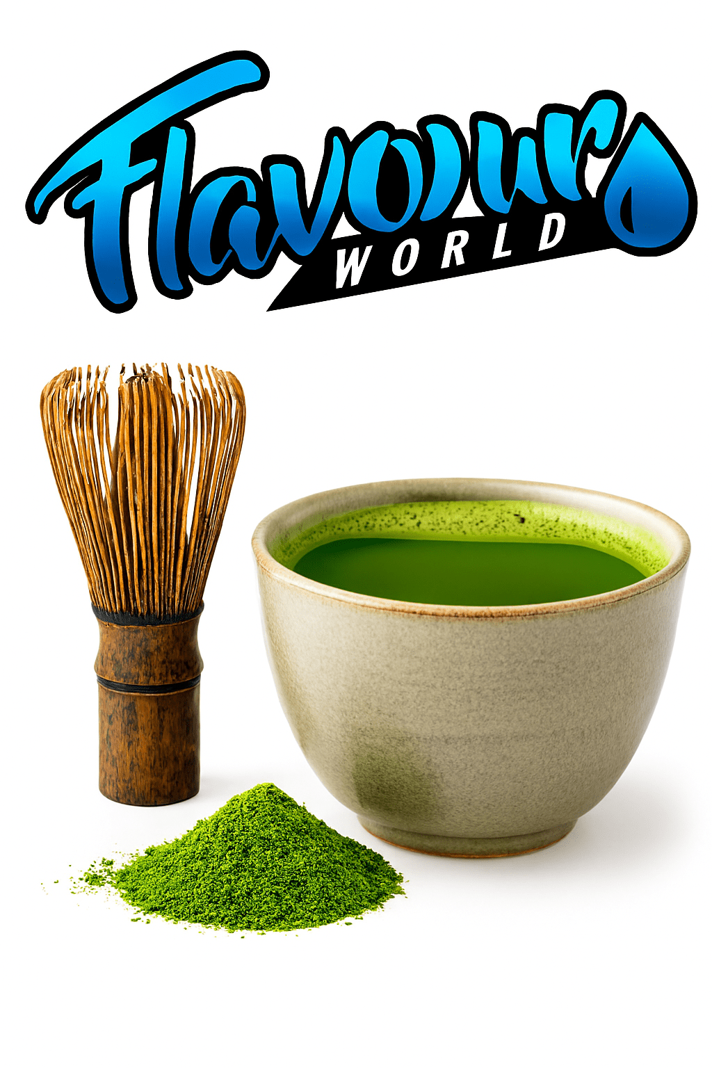 FSA Malaysian Matcha from the 2025 Collection by Flavour World SA, vibrant green powdered tea in a traditional bowl.
