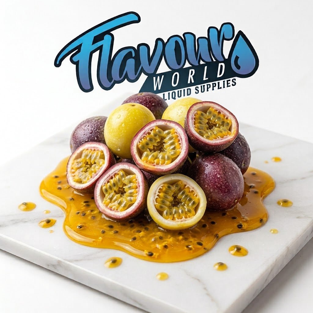 FSA Malaysian Mix Passion Fruit from the 2026 Collection by Flavour World SA, featuring vibrant passion fruit flavors.