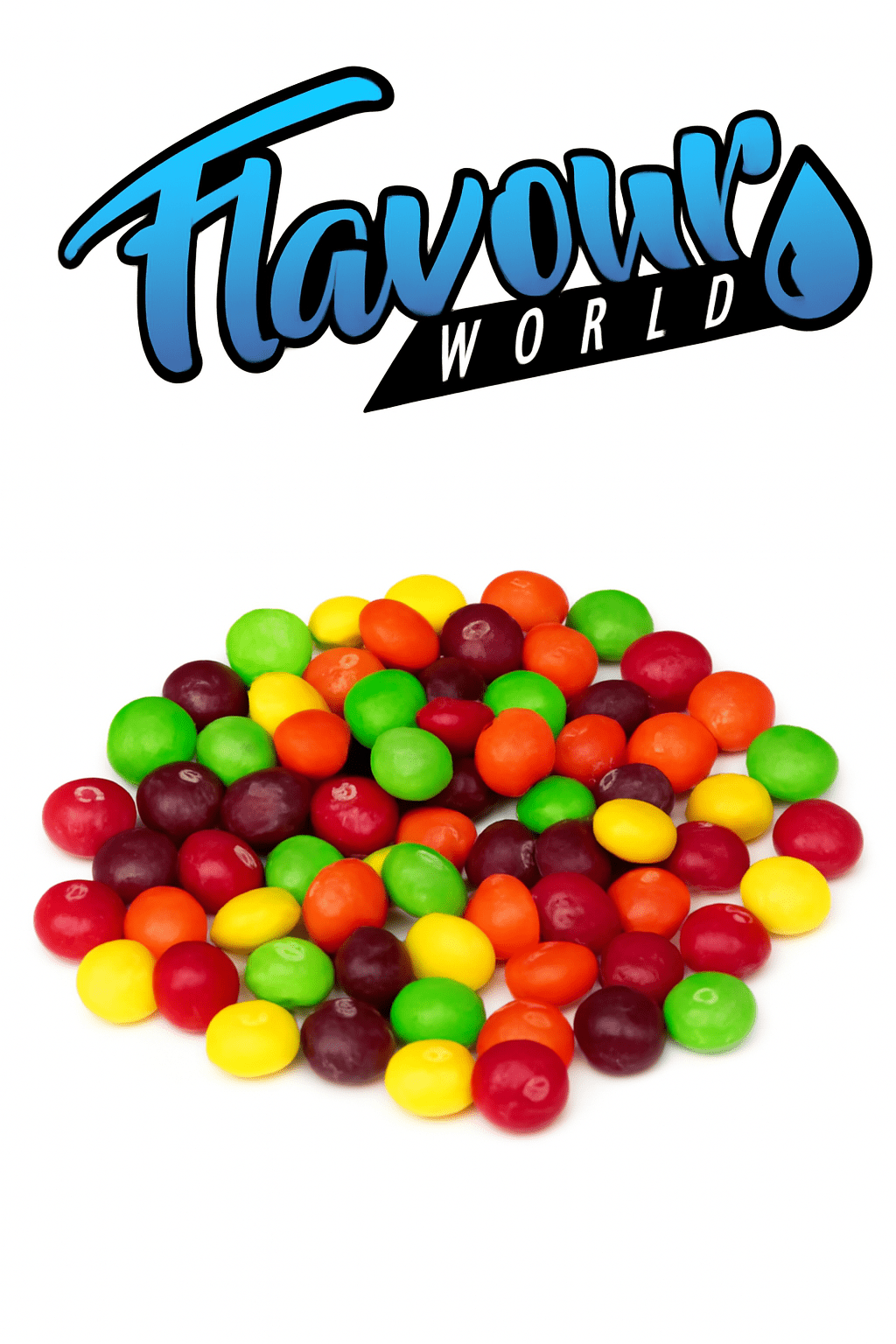 FSA Malaysian Rainbow Drops from Flavour World SA, colorful assorted candy drops in vibrant packaging.
