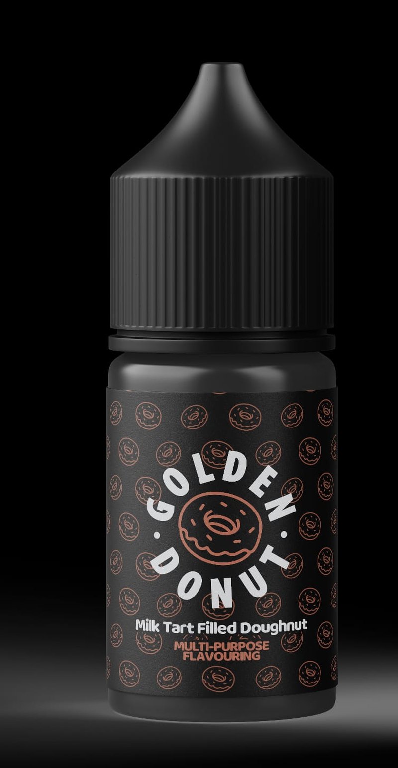 G-Drops: Golden Donut - Milk Tart Filled Doughnut Flavouring (30ml) - Flavour World SA
