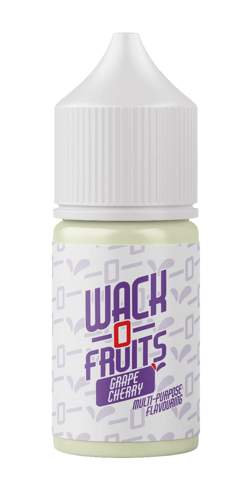 G-Drops Wack O Fruits grape cherry flavoring in a 30ml bottle, vibrant liquid with a clear label, from Flavour World SA.