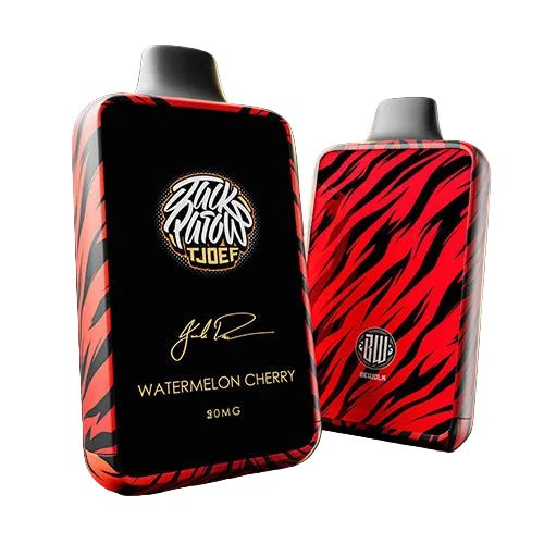 Jack Parow Tjoef 10k Watermelon Cherry flavored e-liquid bottle with vibrant label design.