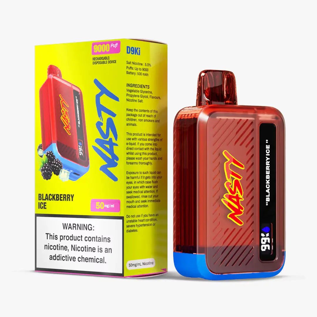 Nasty 9000 puff - Blackberry Ice 5% - Flavour World SA