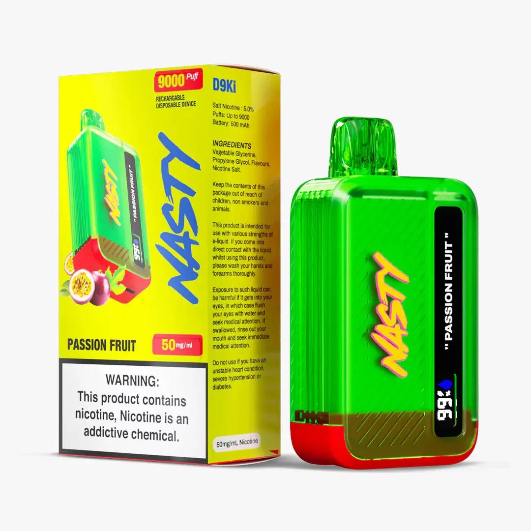 Nasty 9000 puff - Passionfruit 5% - Flavour World SA