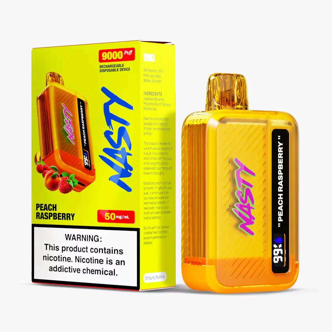 Nasty 9000 puff - Peach Raspberry 5% - Flavour World SA