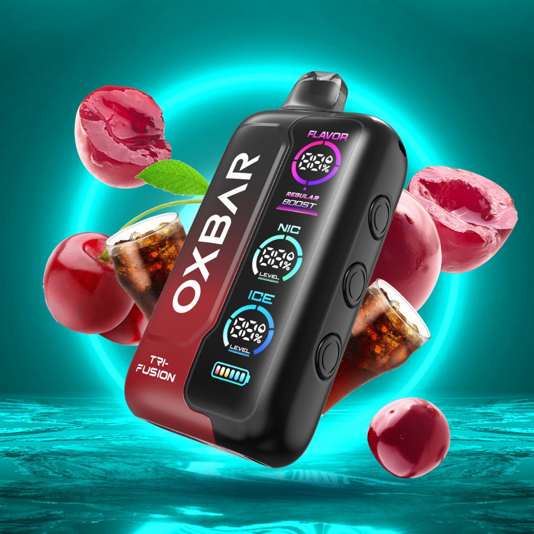 Oxbar Tri-Fusion 50K Fizzy Cherry 5% Nicotine - Flavour World SA