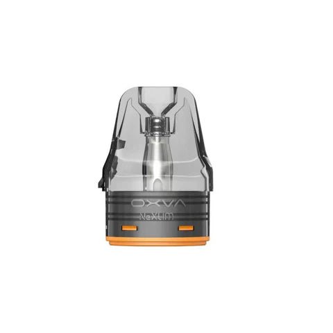 OXVA Nexlim replacement pods, 4ml e-liquid capacity, shown in clear view, compatible with OXVA vaping devices.