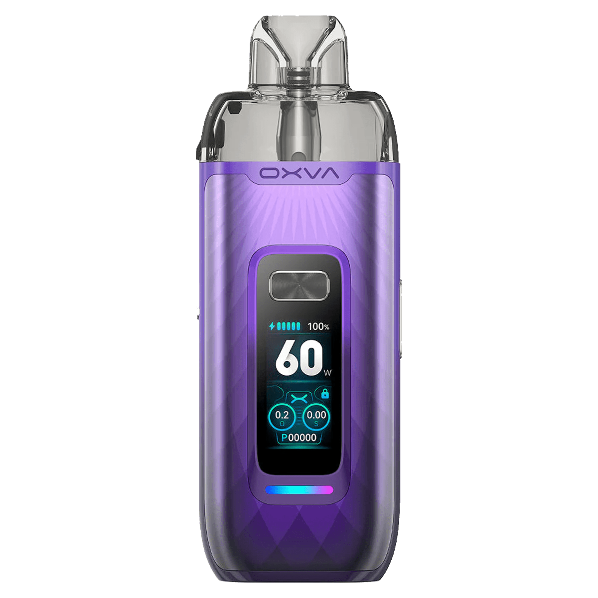 OXVA Vprime DTL and MTL Pod Kit with sleek design, featuring replaceable pod system and adjustable airflow for versatile vaping.