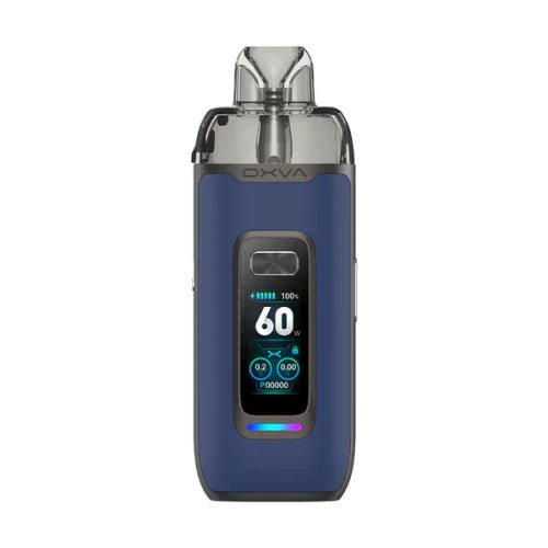 OXVA Vprime DTL/MTL Pod Kit with sleek design, adjustable airflow, and replaceable coils for versatile vaping experiences.