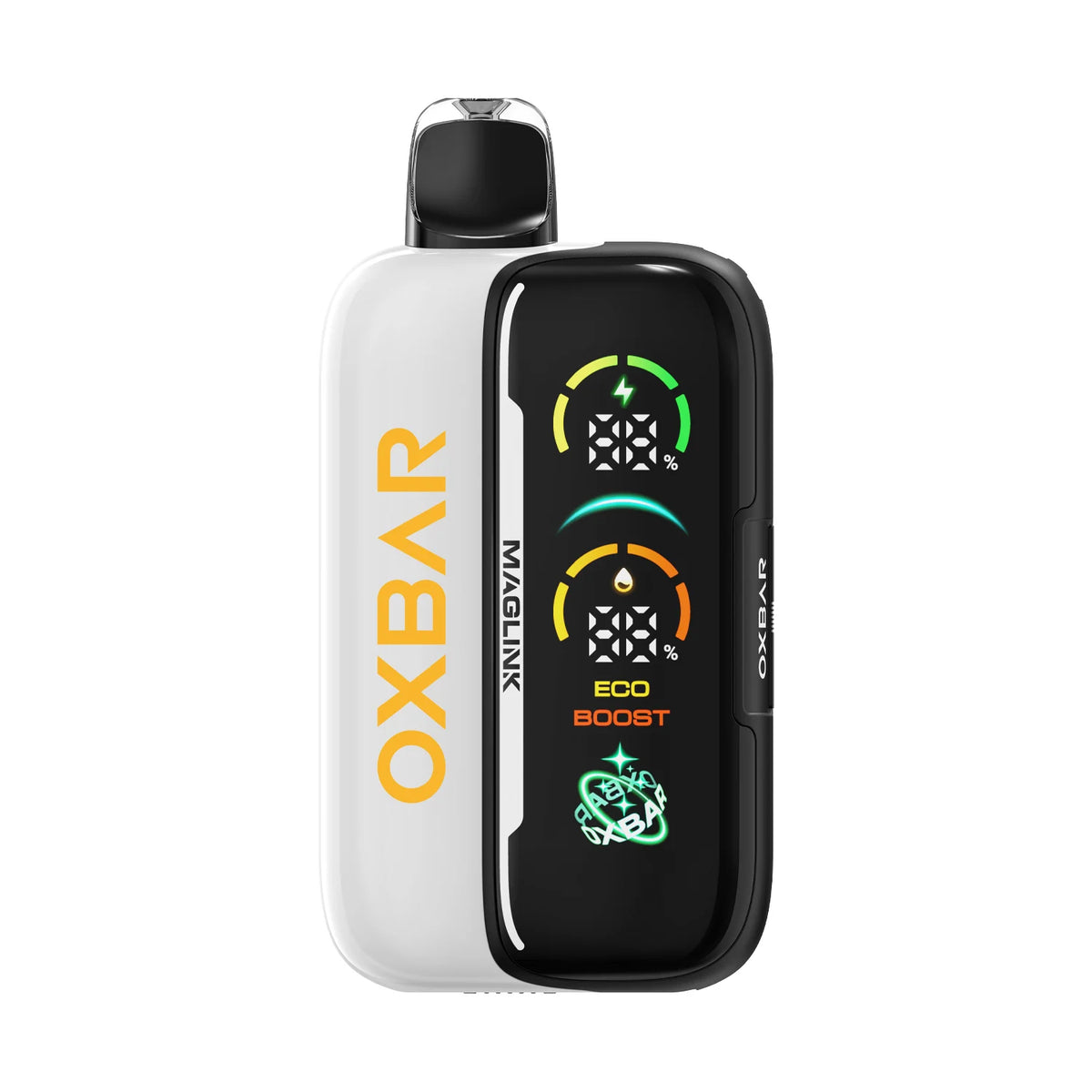 Oxbar Maglink 50K Sour Mango 50mg vape kit, compact disposable device with visible branding and mouthpiece