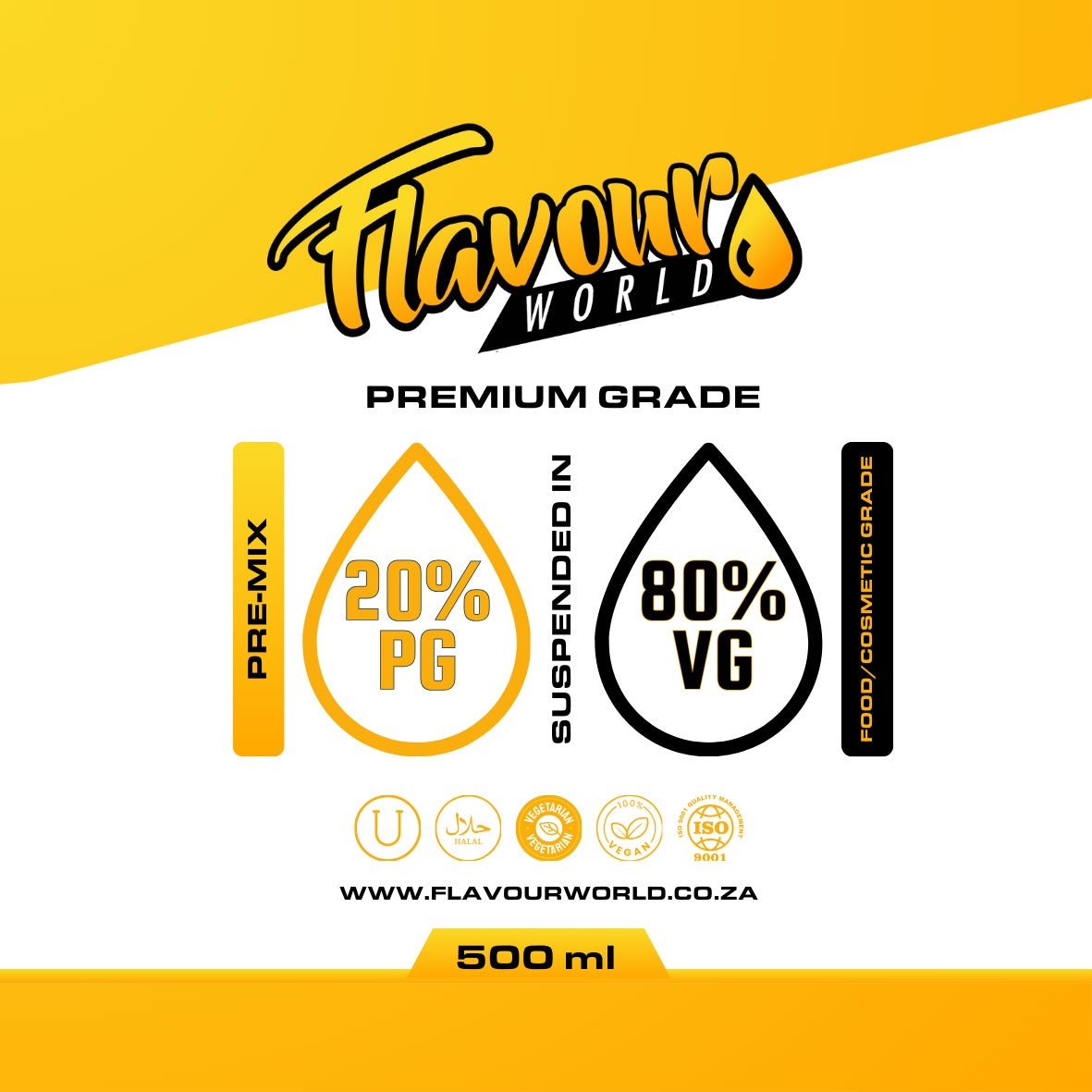 Pre Steep Multipurpose Blend 80 VG 20 PG e-liquid base from Flavour World, featuring a balanced VG and PG mix for vaping.