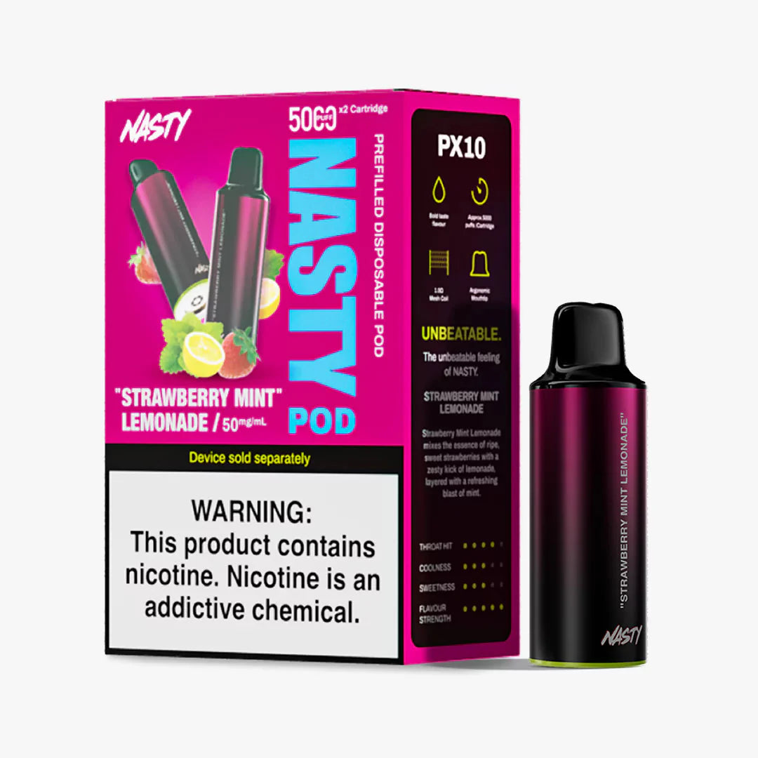 Nasty PX10 Pod - Strawberry Mint Lemonade 5%