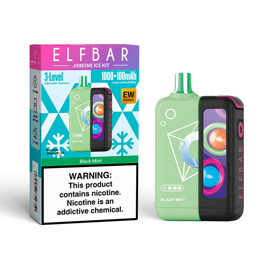 Elf Bar EW16000 Premium Black Mint kit -  5%