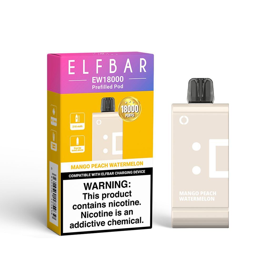 Elf Bar EW18000 Pod Only - Mango Peach Watermelon  5%