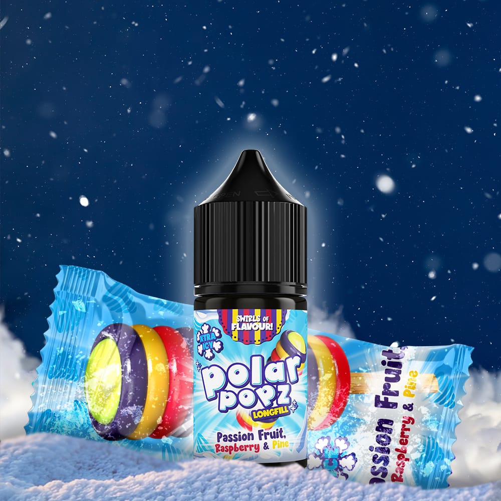 Polar Popz Salts/MTL Flavour Shot Passion Fruit, Raspberry & Pine Xt