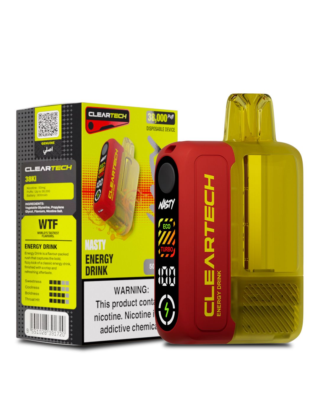 Nasty CLEARTECH 38000 - Energy Drink 5%