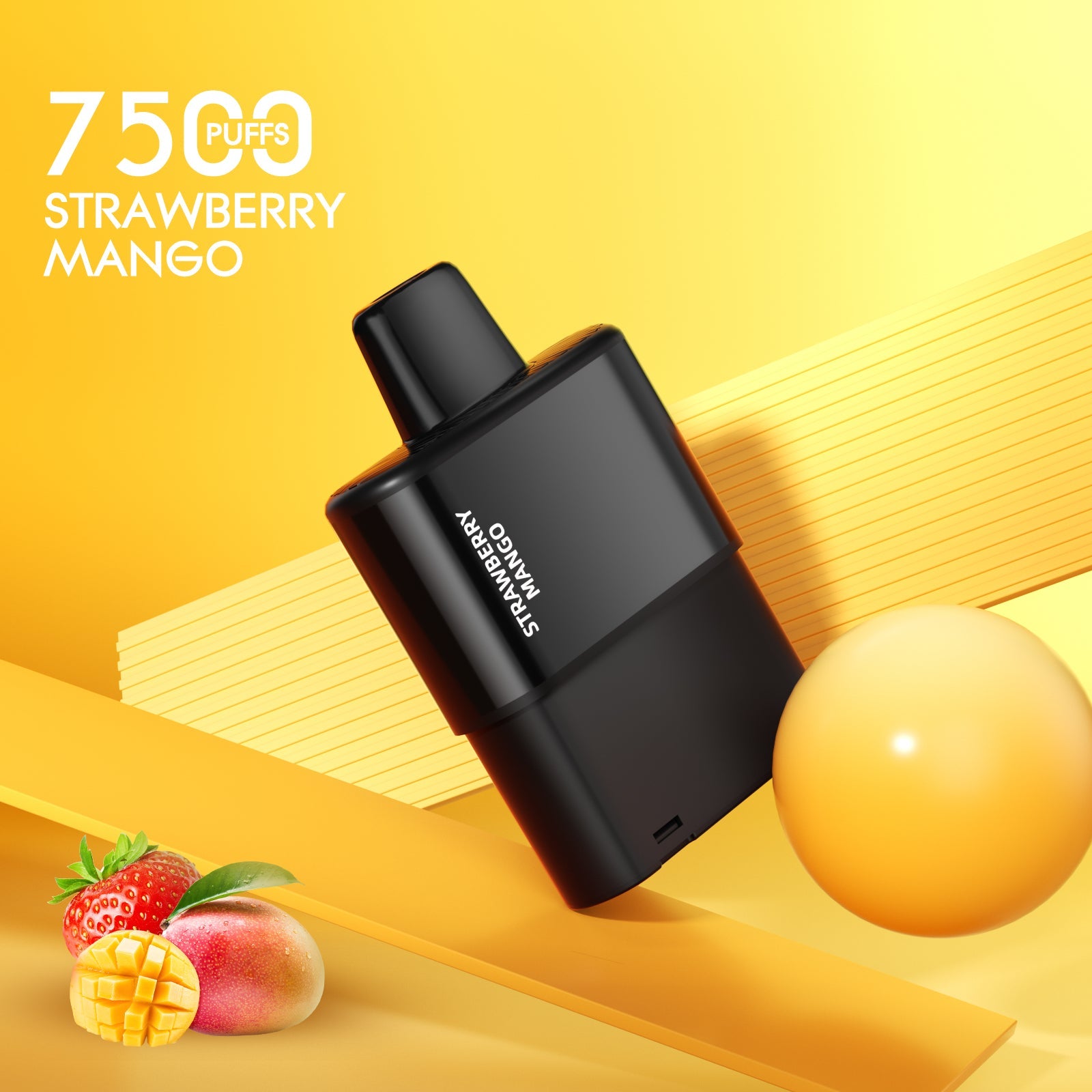 Freeton 7500 Click Bar Pod - Strawberry Mango (Including Battery)