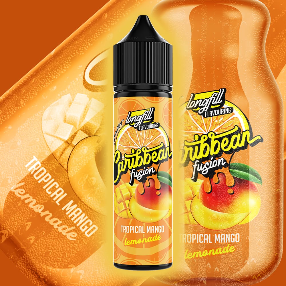 Caribbean Fusion Salts/MTL Flavour Shot - Tropical Mango Lemonade 60ml Long Fill