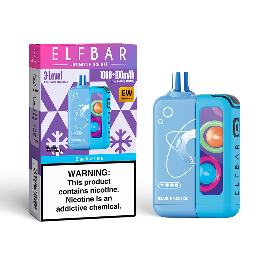 Elf Bar EW16000 Premium Blue Razz Ice kit -  5%