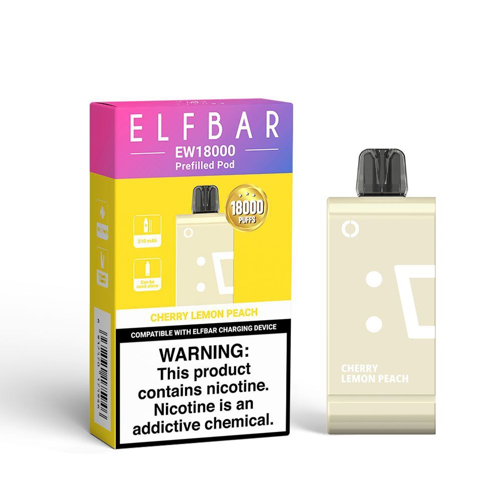 Elf Bar EW18000 Pod Only - Cherry Lemon Peach  5%
