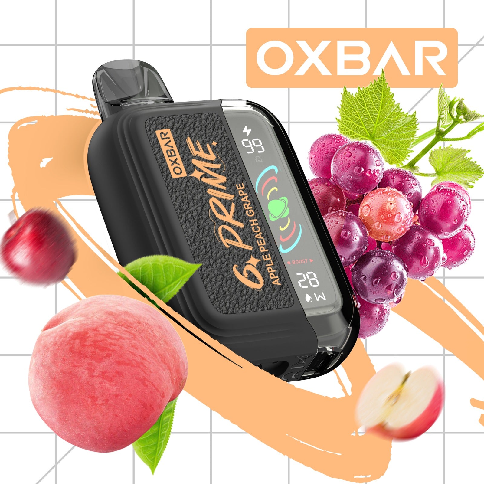 Oxbar GPrime 25k - Apple Peach Grape 5%