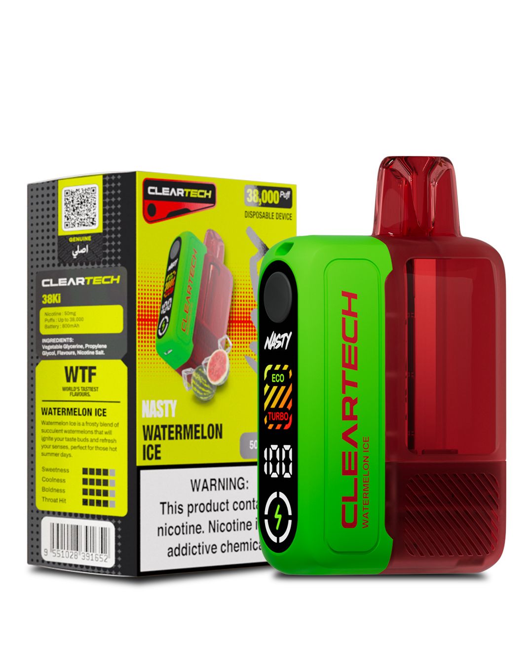 Nasty CLEARTECH 38000 - Watermelon Ice 5%