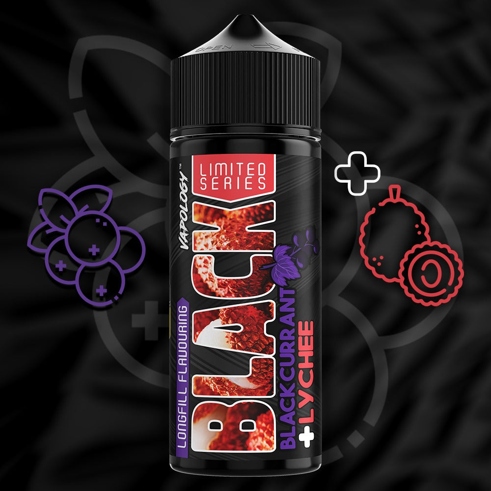 Vapology Flavour Shot- Blackcurrant Lychee 120ml Long Fill