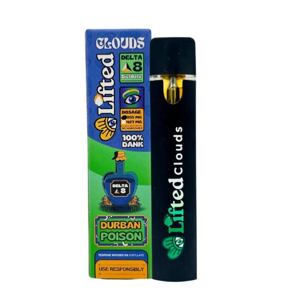 Lifted - Delta 8 Premium - Durban Poison 1ml 855mg