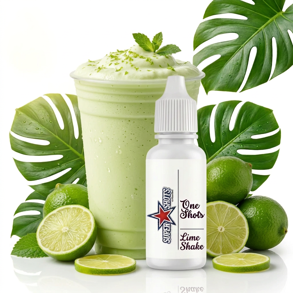 Bottle of One Shot Pineapple Apple Raspberry Ice flavor shot with colorful label and vibrant fruit illustrations.